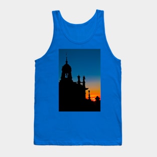 Spain. Santiago de Compostela. Church at the sunset. Tank Top